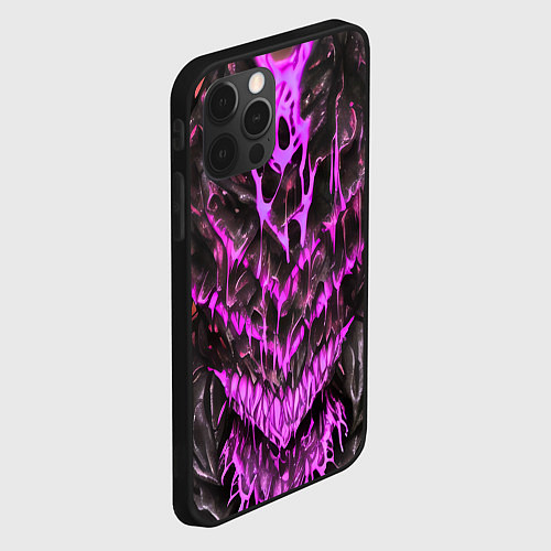 Чехол iPhone 12 Pro Pink slime / 3D-Черный – фото 2