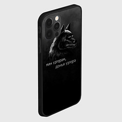 Чехол для iPhone 12 Pro Темный волк, цвет: 3D-черный — фото 2