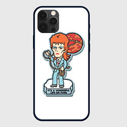 Чехол для iPhone 12 Pro David Bowie - Life on Mars, цвет: 3D-черный
