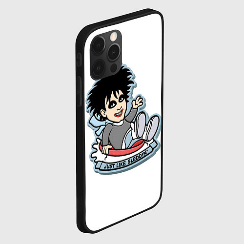 Чехол iPhone 12 Pro The Cure Robert Smith - just like sleddin / 3D-Черный – фото 2
