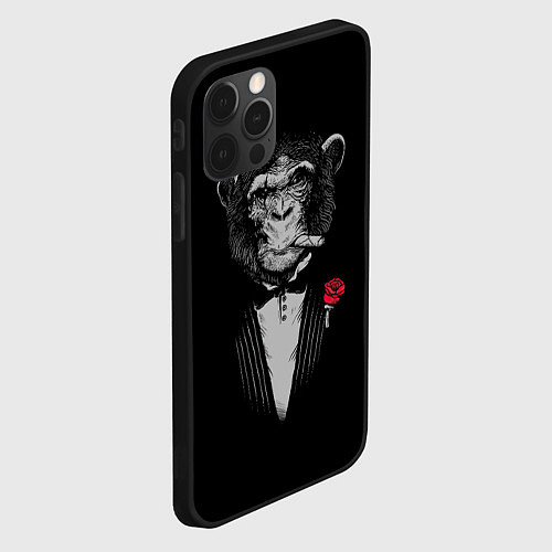 Чехол iPhone 12 Pro Monkey business / 3D-Черный – фото 2