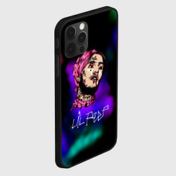 Чехол для iPhone 12 Pro Lil peep рэп неоновый градиент, цвет: 3D-черный — фото 2