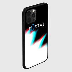 Чехол для iPhone 12 Pro Portal game blink color, цвет: 3D-черный — фото 2