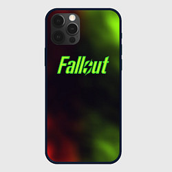 Чехол для iPhone 12 Pro Fallout fire gradient, цвет: 3D-черный