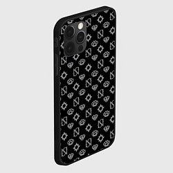 Чехол для iPhone 12 Pro Sessanta Nove pattern, цвет: 3D-черный — фото 2