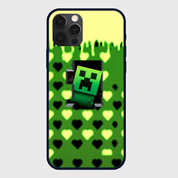 Чехол для iPhone 12 Pro Minecraft love toxic, цвет: 3D-черный