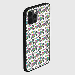 Чехол для iPhone 12 Pro Паттерн детский со Змеем Горынычем, цвет: 3D-черный — фото 2