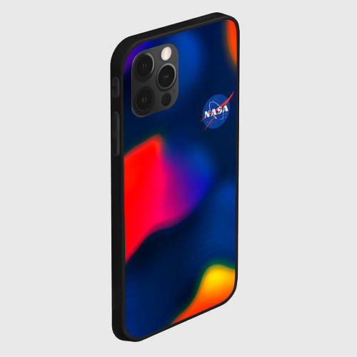 Чехол iPhone 12 Pro Nasa gradient sportcolor / 3D-Черный – фото 2