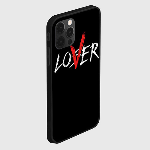 Чехол iPhone 12 Pro Lover loser / 3D-Черный – фото 2