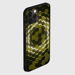 Чехол для iPhone 12 Pro Гексагональная броня, цвет: 3D-черный — фото 2