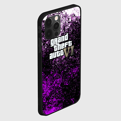 Чехол iPhone 12 Pro Grand Theft Auto 6 vice city / 3D-Черный – фото 2