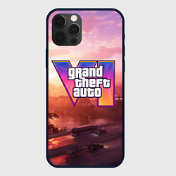 Чехол для iPhone 12 Pro GTA 6 Vice, цвет: 3D-черный