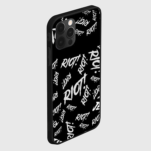 Чехол iPhone 12 Pro Paramore alllogo / 3D-Черный – фото 2