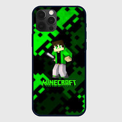 Чехол для iPhone 12 Pro Minecraft персонаж из игры, цвет: 3D-черный