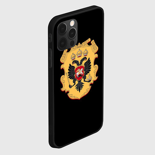 Чехол iPhone 12 Pro Имперский герб символкика / 3D-Черный – фото 2
