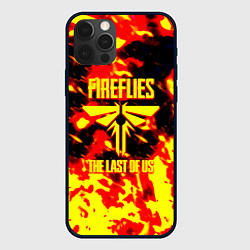 Чехол для iPhone 12 Pro The last of us огненное лого цикады, цвет: 3D-черный