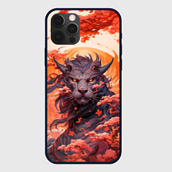 Чехол iPhone 12 Pro Тигровый дракон сакура