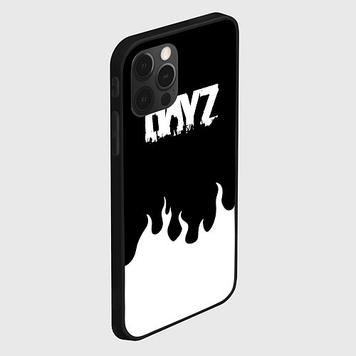 Чехол iPhone 12 Pro Dayz огонь апокалипсис / 3D-Черный – фото 2