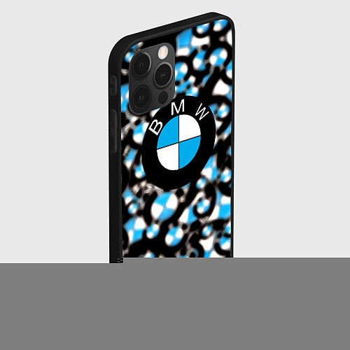 Чехол iPhone 12 Pro BMW sportlogo / 3D-Черный – фото 2