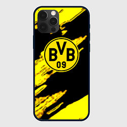 Чехол для iPhone 12 Pro Боруссия Дортмунд желтый спорт, цвет: 3D-черный