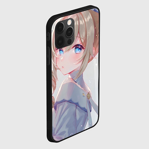 Чехол iPhone 12 Pro Genshin Impact Барбара / 3D-Черный – фото 2