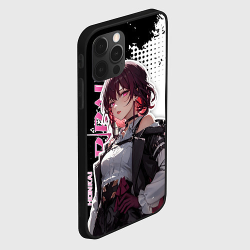 Чехол iPhone 12 Pro Кафка из хонкай / 3D-Черный – фото 2