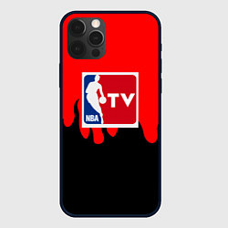 Чехол для iPhone 12 Pro NBA sport flame, цвет: 3D-черный