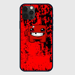 Чехол для iPhone 12 Pro Super Meat Boy краски, цвет: 3D-черный