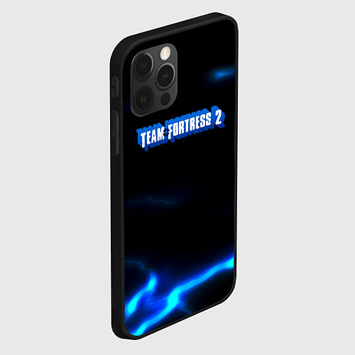 Чехол iPhone 12 Pro Team Fortress storm electo / 3D-Черный – фото 2