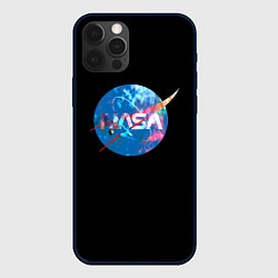 Чехол для iPhone 12 Pro NASA true space star, цвет: 3D-черный
