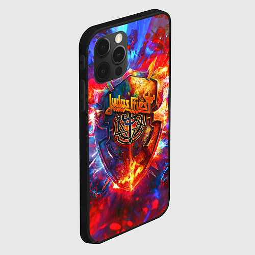 Чехол iPhone 12 Pro Invincible shield - Jadas Priest / 3D-Черный – фото 2