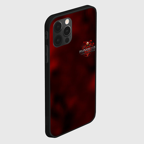Чехол iPhone 12 Pro Painkiller flame game kill retro / 3D-Черный – фото 2