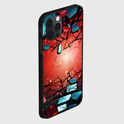 Чехол для iPhone 12 Pro Взрыв камне абстракция, цвет: 3D-черный — фото 2