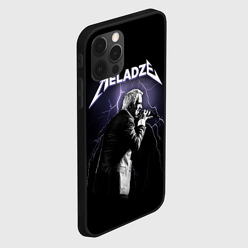 Чехол iPhone 12 Pro Meladze - Metallica / 3D-Черный – фото 2