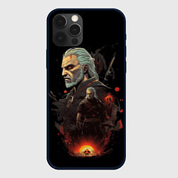 Чехол для iPhone 12 Pro Ведьмак Геральт из Ривии, цвет: 3D-черный