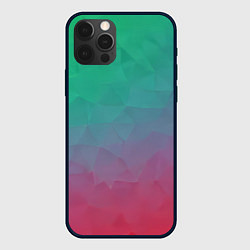 Чехол для iPhone 12 Pro Цветной градиент - нейросеть, цвет: 3D-черный