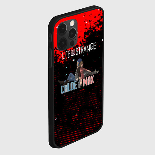 Чехол iPhone 12 Pro Life is strange Хлоя и Макс / 3D-Черный – фото 2