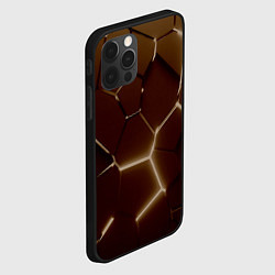 Чехол для iPhone 12 Pro Ретро плиты разломы прошлого, цвет: 3D-черный — фото 2