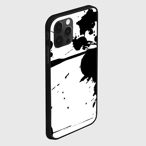 Чехол iPhone 12 Pro Art blots - vanguard / 3D-Черный – фото 2