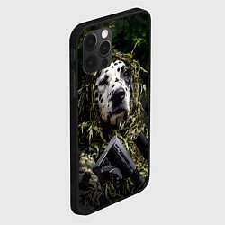 Чехол для iPhone 12 Pro Далматин снайпер, цвет: 3D-черный — фото 2