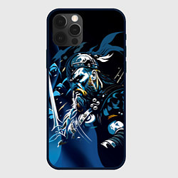 Чехол для iPhone 12 Pro Зимний викинг, цвет: 3D-черный