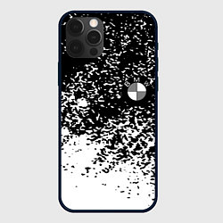Чехол для iPhone 12 Pro BMW краски текстура, цвет: 3D-черный