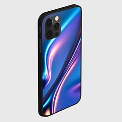 Чехол для iPhone 12 Pro Сплав металла голографический, цвет: 3D-черный — фото 2
