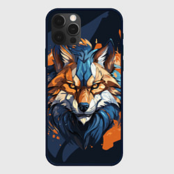 Чехол для iPhone 12 Pro Мудрый волк, цвет: 3D-черный