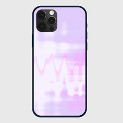 Чехол для iPhone 12 Pro Нежная светло-сиреневая абстракция тай-дай, цвет: 3D-черный
