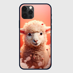 Чехол для iPhone 12 Pro Милая влюбленная овечка, цвет: 3D-черный