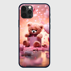 Чехол для iPhone 12 Pro Мишка в подарок, цвет: 3D-черный