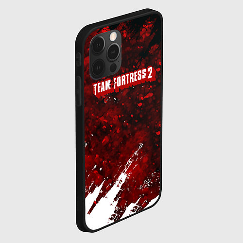 Чехол iPhone 12 Pro Team Fortress 2 текстура гейм / 3D-Черный – фото 2
