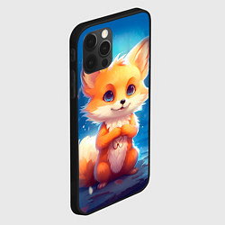 Чехол для iPhone 12 Pro Рыжая милая лисичка, цвет: 3D-черный — фото 2