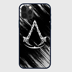 Чехол для iPhone 12 Pro Assassins creed Mirage - потертости, цвет: 3D-черный